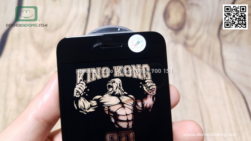 Dán cường lực iPhone 7 8 KingKong hộp sắt chính hãng