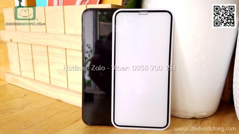 Miếng dán cường lực iPhone X Jcpal full màn hình 2.5D chính hãng