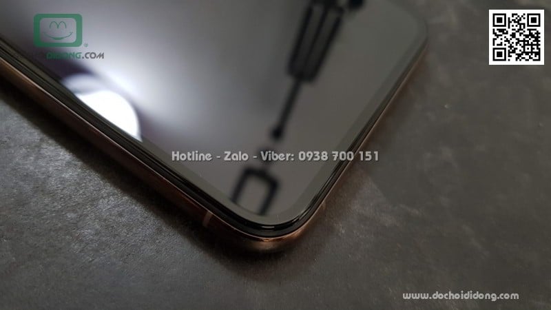 Miếng dán cường lực full màn hình iPhone XS Max Zacase 3D Elite