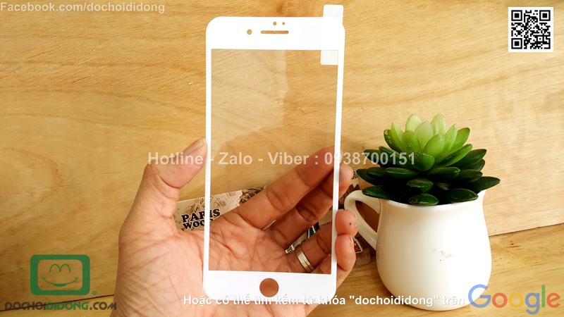 Miếng dán màn hình iPhone 8 Plus Baseus full màn hình 9H