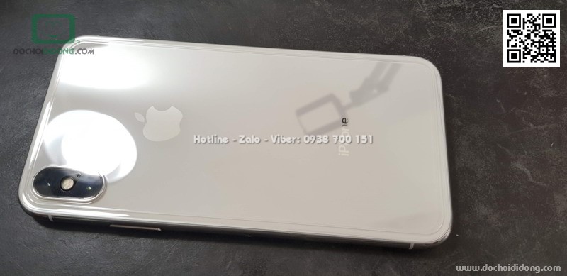 Miếng dán cường lực mặt lưng iPhone X Baseus trong suốt 9H