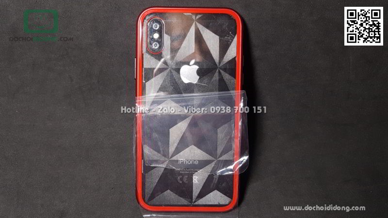 Ốp lưng nam châm iPhone X XS Likgus lưng kính trong