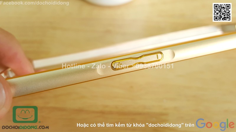 Ốp viền OPPO R7S nhôm phay chốt gài