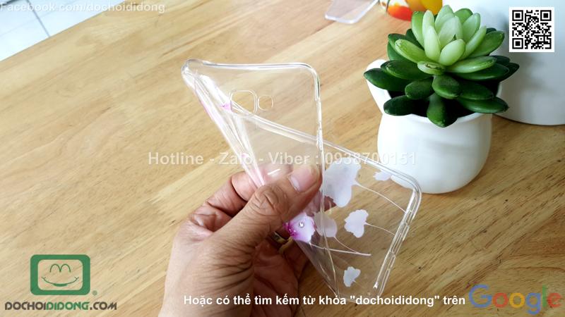 Ốp lưng Samsung Galaxy J7 Prime đính đá hình hoa