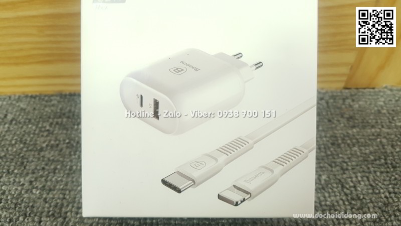 Bộ cáp sạc nhanh iPhone Macbook Baseus Type C PD 3.0 32W