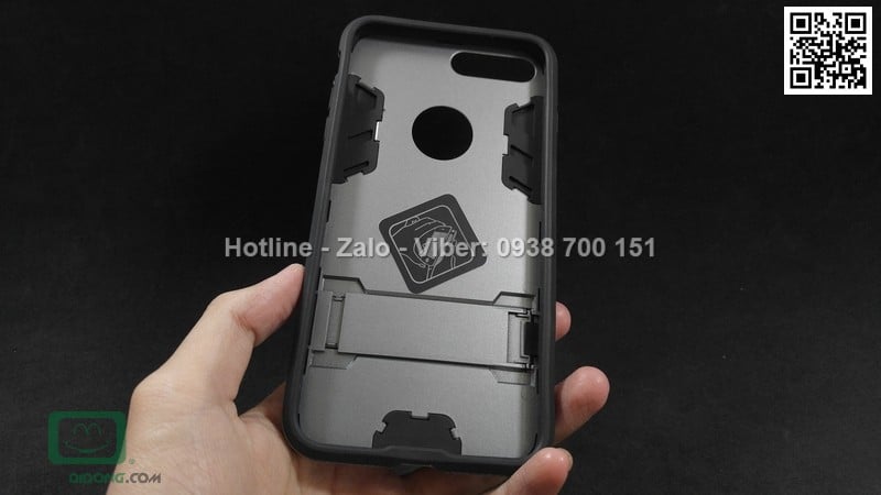 Ốp lưng iPhone 8 Plus Iron Man chống sốc có chống lưng