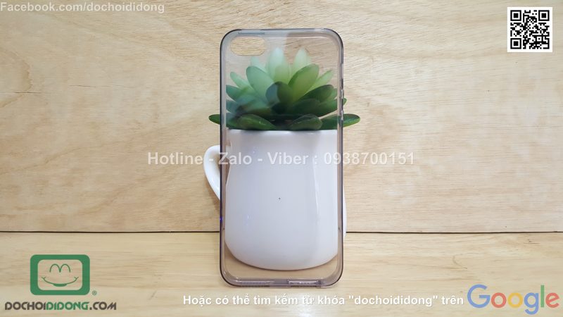 Ốp lưng iPhone 5 5S OU dẻo trong siêu mỏng