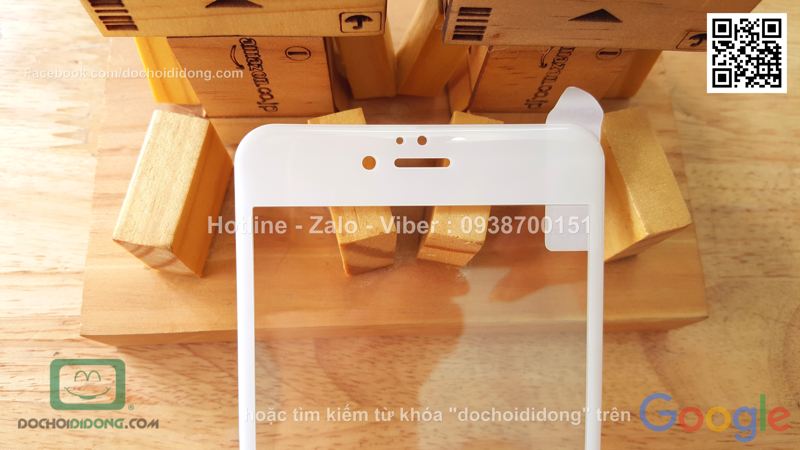 Miếng dán cường lực iPhone 6 6s plus OU full màn hình