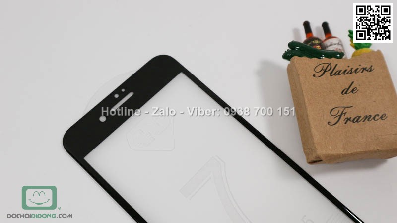 Miếng dán cường lực iPhone 7 Plus 4D full màn hình 9H