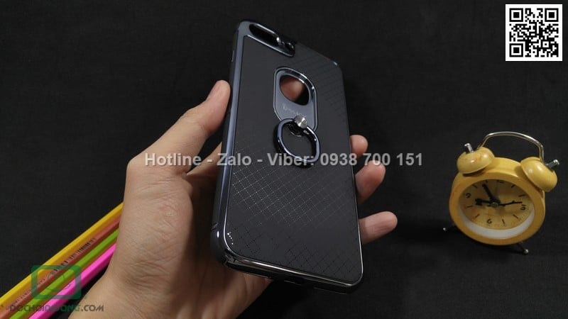 Ốp lưng iPhone 8 Plus iPaky chống sốc có nhẫn đeo