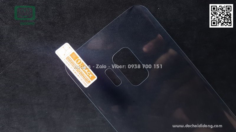 Miếng dán cường lực mặt lưng Samsung S9 Zacase trong suốt keo UV cao cấp