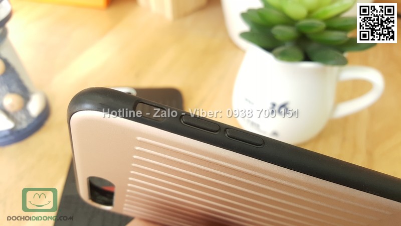 Ốp lưng iPhone 7 Plus Meephone Metal bọc da