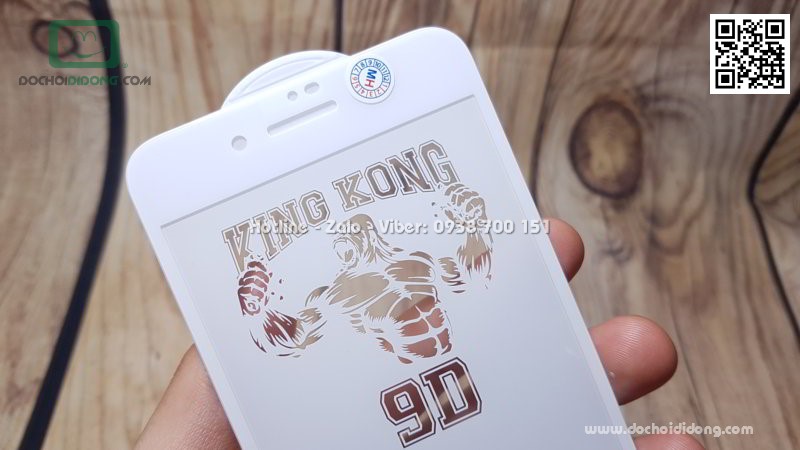 Dán cường lực iPhone 7 8 Plus KingKong hộp sắt chính hãng