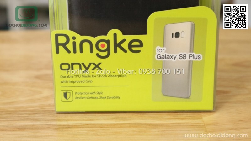 Ốp lưng Samsung Galaxy S8 Plus Ringke Onyx vân kim loại