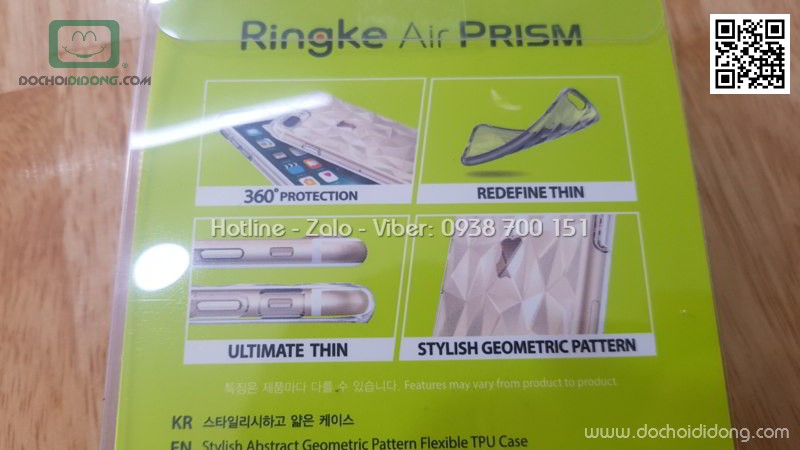 Ốp lưng iPhone X Ringke Air Prism