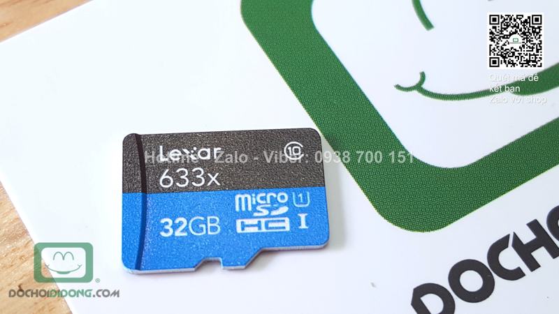 Thẻ nhớ microSD Lexar 32GB Class 10 633x chính hãng