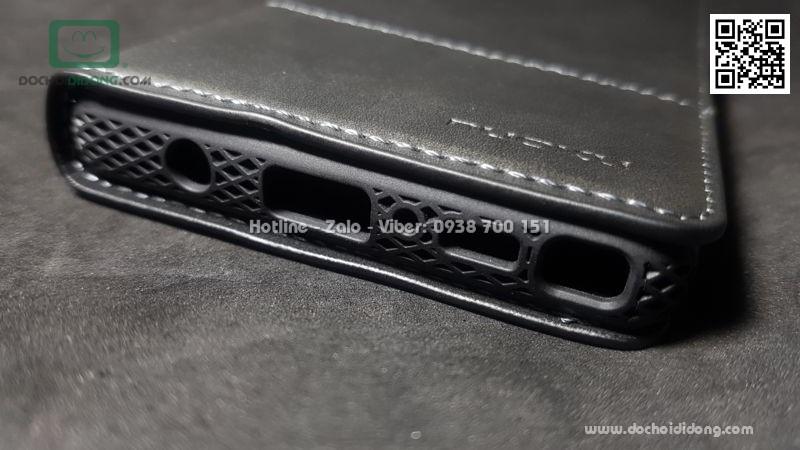 Bao da Samsung Note 9 Nuoku Gentle 2 Series vân da