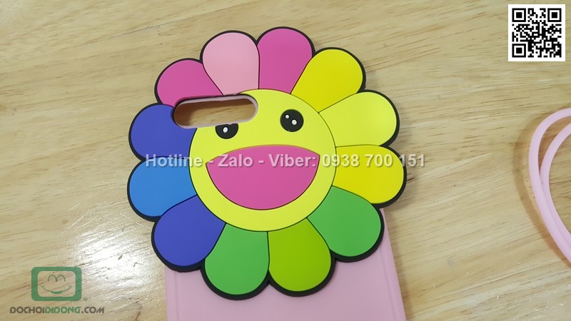 Ốp lưng iPhone 7 Plus dẻo hình thú có dây đeo