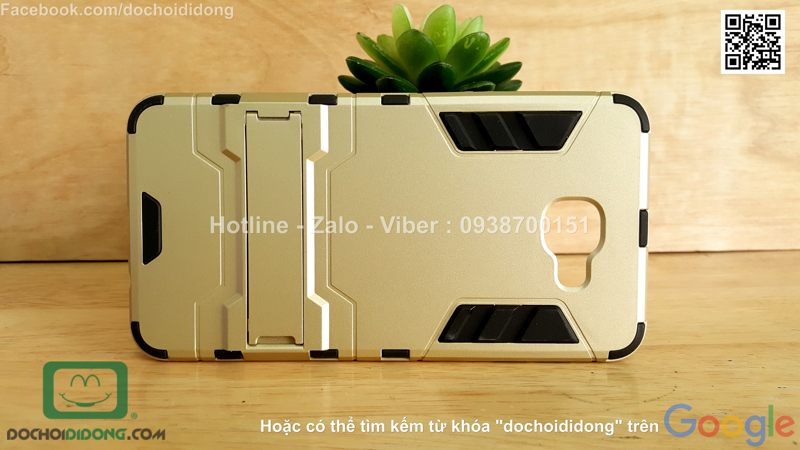 Ốp lưng Samsung Galaxy A9 Iron Man chống sốc có chống lưng