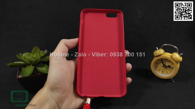 Ốp lưng iPhone 6 6s Plus mèo bọc nhung