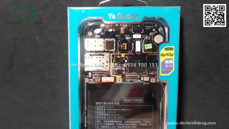 Ốp lưng iPhone 6 6S Plus Ya Design lưng kính in hình bo mạch