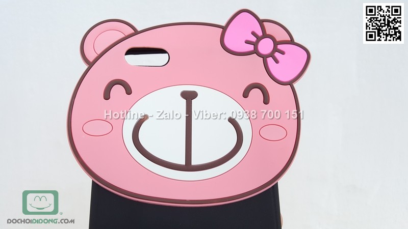 Ốp lưng iPhone 6 6s Plus dẻo hình thú có dây đeo