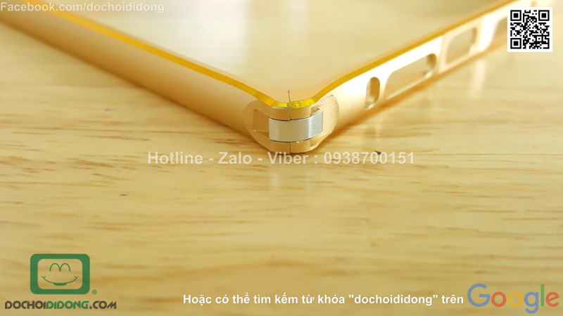 Ốp viền OPPO R7S nhôm phay chốt gài