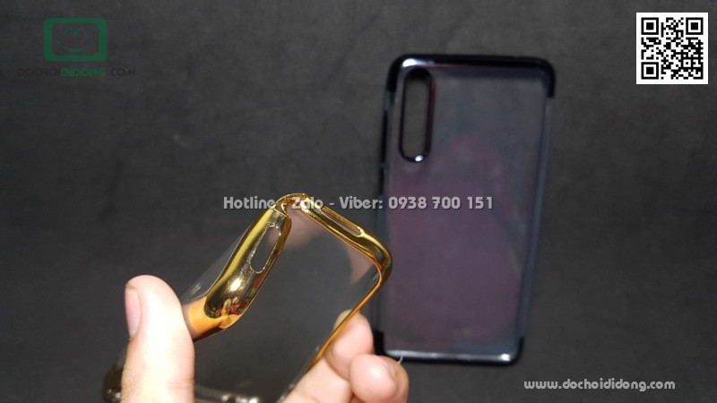 Ốp lưng Huawei P20 Pro Zacase dẻo trong viền màu chống sốc