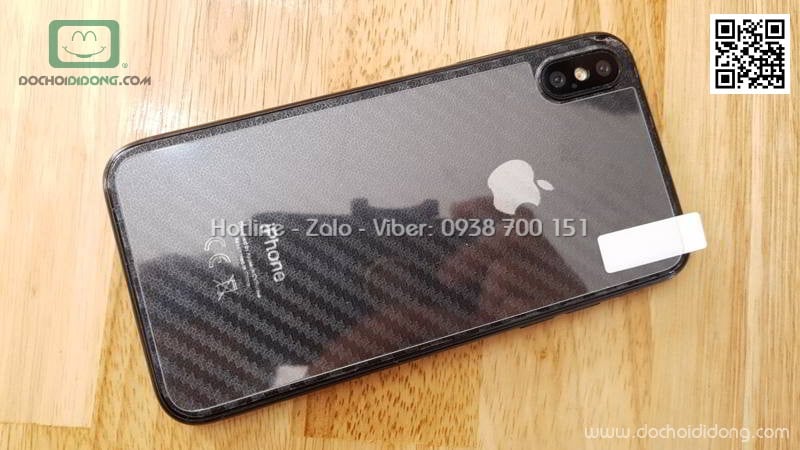 Miếng dán cường lực mặt lưng iPhone X XS 9H