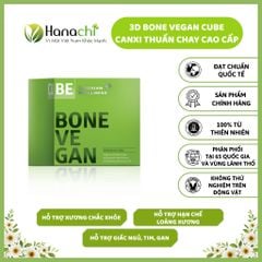 Canxi 3D Bone Vegan Cube - Canxi hữu cơ thuần chay Thực phẩm bảo vệ sức khỏe  hấp thụ tối đa giúp xương chắc khỏe