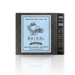 Trà thảo mộc Baikal tea collection. Herbal tea №4 -Trà Thảo Mộc Baikal Số 4 Tăng Sức Đề Kháng, Hỗ Trợ Cảm Cúm Thực phẩm bảo vệ sức khỏe