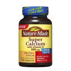 Viên Uống Bổ Sung Canxi Nature Made 120 Viên Nhật Bản
