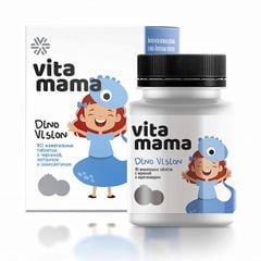 Thực phẩm bảo vệ sức khỏe Vitamama. Dino Vision Chewable Tablets with Blueberry and Carotenoids