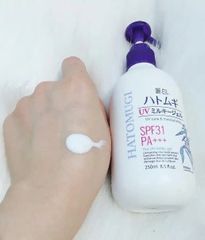 Sữa Dưỡng Thể Chống Nắng Hatomugi SPF31 PA+++ Nhật Bản 250ml