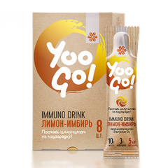 Thức Uống Dinh Dưỡng Tăng Sức Đề Kháng Yoo Go Immuno Drink lemon-ginger