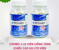Combo 2 Lọ Viên Uống Tăng Chiều Cao GH EX+ 270 Viên - Hàng Nhật nội địa
