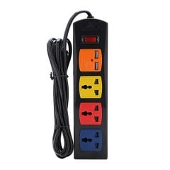  Ổ Cắm Điện 3 Ổ 3 Chấu + USB MULTI 3S3UC (Có Nắp che) 