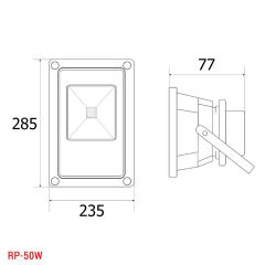  LED Pha 50W (Ánh Sáng Vàng) 