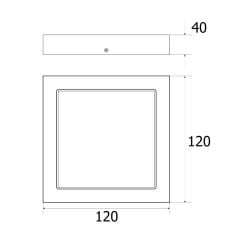  LED Panel Nổi RSS170 12W (Ánh Sáng Trắng) 