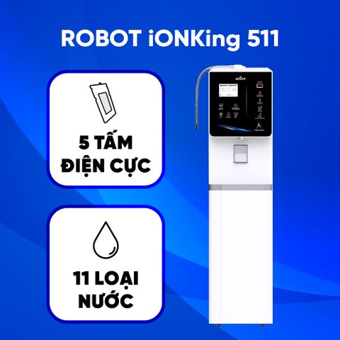Máy lọc nước điện giải ion kiềm Nóng thông minh Lạnh ionKing 511