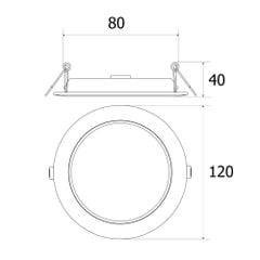  LED Downlight RD118 7W (Ánh Sáng Trắng) 