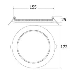  LED Ultra-Thin panel light (Round) 