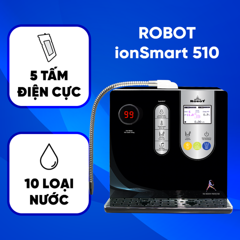 Máy lọc nước điện giải ion kiềm Nóng thông minh ionSmart 510