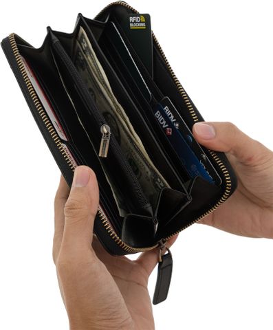 SEMPRE Zip-Around Long Wallet HW2006