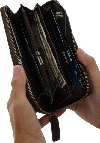 SEMPRE Zip-Around Long Wallet HW2006