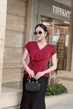 Áo kiểu nữ đắp tà lụa