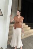 Áo kiểu nữ đắp tà lụa