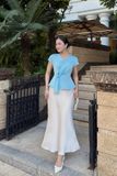 Áo kiểu nữ đắp tà lụa