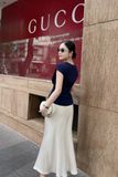 Áo kiểu nữ đắp tà lụa