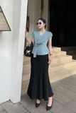 Áo kiểu nữ đắp tà lụa